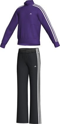 Adidas Kinder Trainingsanzug 3S Ess Cotton Open Hem, violett / grau, 164, O04369-164 Preisvergleich