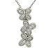 Lds Bead Set Butterfly Design Dm Drop Pd on Chn.24cttw