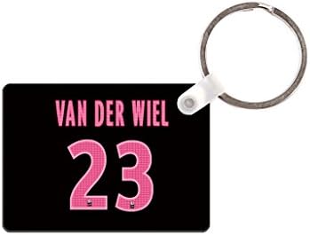 Zeppole(TM) #23 Gregory van der Wiel 2nd Away Key Chains Luggage Tags by MDF Board