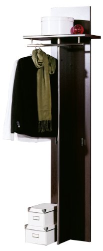 Germania 1218-66 Garderobe "Sandra", 1 Kleiderstange, 2 Kleiderhaken, 1 Ablage, Wenge-Nb.