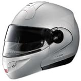 NOLAN N102 FLAT SILVER N-COM MOTORCYCLE Full-Face-Helmet