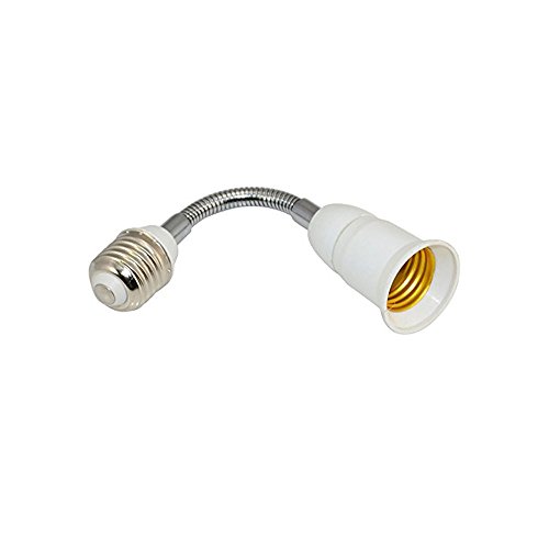 Yueton 2pcs E27 Extension Adaptor ,11" E27 LED Light Bulb Lamp Holder