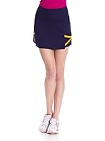 Naffta Falda Short Tenis Pádel (Azul Marino / Amarillo)