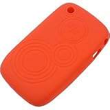 OEM BlackBerry Embossed Skin Cover for BlackBerry Curve 8520 8530, Coral Orange HDW-24541-001