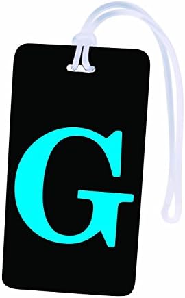Initial Luggage Tag Personalized ID Tag A through Z (One size, G)