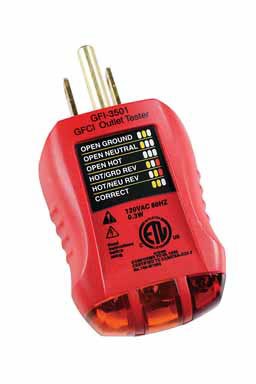 GB ELECTRICAL GFI 3501 OUTLET & GFCI TESTER