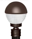 Besa Lighting 306153-POST 1X75W A19 Costaluz 3061 Series Post Mount Lighting Fixture, White Finish b