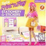 Barbie Print N Play Stationery & Stickers