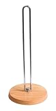 Lipper International 1038 Chrome-and-Beechwood Standing Paper-Towel Holder