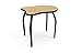 ELO Adapt desk w/ Bannister Oak laminate, 4 adjustable black legs