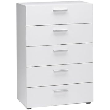 Tvilum Austin 5-Drawer Dresser, White