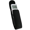 iGadgitz Black Genuine Leather Case Cover for Olympus VN5500 Digital Dictaphone