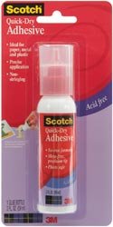 3M Scotch Quick Dry Tacky Adhesive 2 Ounce CAT020; 3 Items/Order
