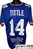 Y.A. Tittle Signed New York Giants Jersey - HOF 71