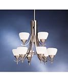 Kichler Lighting 1677AP 9-Light Olympia Incandescent Chandelette, Antique Pewter