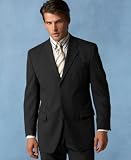 Calvin Klein Three-Button Charcoal Wool Suit