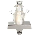 Lighted Acrylic Snowman Christmas Stocking Holder