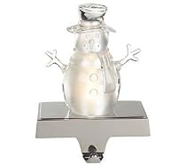 Lighted Acrylic Snowman Christmas Stocking Holder