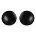 Sterling Silver Black Ball Earrings