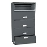 600 Series Lateral File1 w/1 Drawer/4 Roll-Out Shelves, 36w, CCY