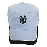 NEW YORK YANKEES BABY BLUE GARMENT WASHED HAT CAP ADJ