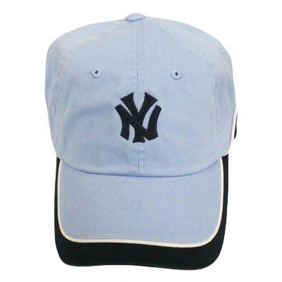 NEW YORK YANKEES BABY BLUE GARMENT WASHED HAT CAP ADJ