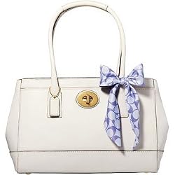 Coach Leather Madeline Large Bag Tote 11554 White