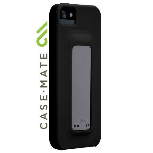 Case-Mate 日本正規品 iPhone 5 Snap Case, Black (6C) / Titanium Grey (8C) スナップ ケース, ブラック / チタニウムグレー CM022506【スナップ・スタンド機能つき】