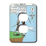 Rich Diesslins Funny Cartoon Gospel Cartoons - Spiritual Leaders - Tripping Out - Light Switch Covers - 2 plug outlet cover
