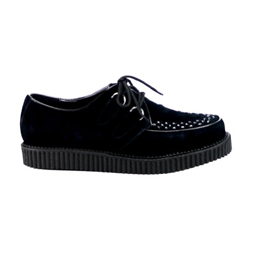 1 Inch MENS SIZING Creepers Black Suede Gothic Shoes Rockabilly Syle