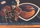 Patrik Stefan, Atlanta Thrashers, 2001 Pacific Die Cast Autographed Card