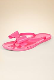 Toe Post Bow Jelly Flip Flops