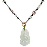 Hand-knotted Adjustable Jade Gourd (Hu Lu) Necklace
