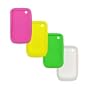 4 Pack of Soft Silicone Gel Skin Cover Cases for Blackberry Curve 8520 (Hot Pink / Yellow / Neon Green / Clear)