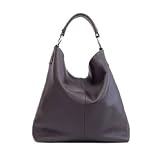 Baccini sac port&eacute;s &eacute;paule hobo - Elisa - cuir marron