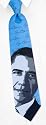 Barack Obama Extra Long Tie by The American Necktie Co - Blue Microfiber