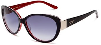 Click here to buy Kate Spade Ladies Soliel Sunglasses,Navy and Red Frame Navy Gradient Lens,one size by Kate Spade.