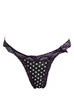Torrid Plus Size Purple Lace and Black Star Mesh Thong