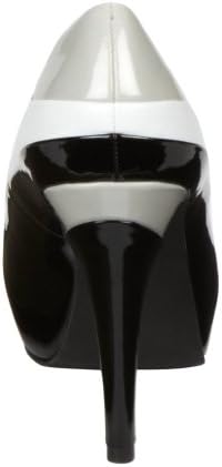 Velvet Heart Women's Platform Pump Dress Shoe Ratan - Black/white/gray (8)