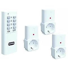 3 Funksteckdosen Funkschalter f�r Innen Comfort Plus 3 +1 Wei�