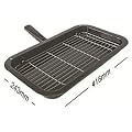 Qualtex UNIVERSAL Replacement Cooker Oven GRILL PAN & HANDLE ASSEMBLY - 243mm x 416mm