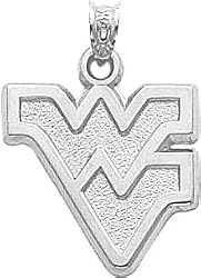 Sterling Silver West Virginia University WV Charm New