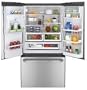 GE Cafe Series CFE29TSDSS 28.6 cu. ft. French Door Refrigerator with Spill Proof Glass Shelves, QuickSpace Shelf, LED Lights, Gallon Door Storage and External Ice/Water Dispenser