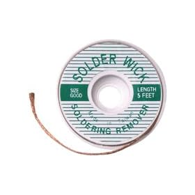 5ft Desoldering Wick Roll in Handy Dispenser
