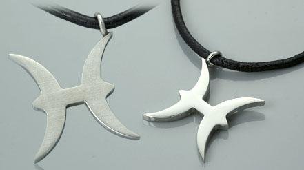 315jhEeqT4L Surgical Steel H Pendant with Black Leather Cord for Young Adults