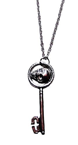 First Look Once Upon a Time Series Evil Queen's Skeleton Key Pendant Necklace with 20" Chain