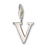 Thomas Sabo Letter V Charm, Sterling Silver
