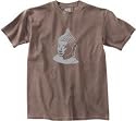 BUDDHA Buddhist Yoga Meditation Adult T-shirt Tee Shirt - Chestnut Color