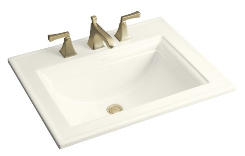 KOHLER K-2337-1-96 Memoirs Self-Rimming Lavatory with Stately Design, Biscuit