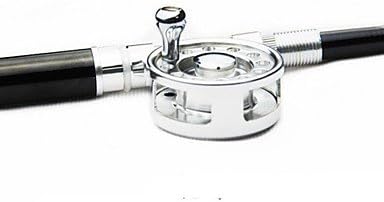 GDW Meiyu Pocket Pen Sheeting Molding Compund Fishing Rod Pole Reel Combos With Reel hook keeper 20m lines and lures C+ , Black , 198cm